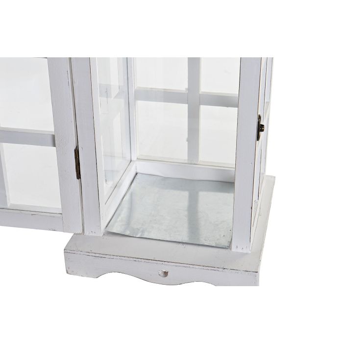 DKD Home Decor Farola Tradicional Clásica Blanca de Pino y Cristal para Jardín, Lámpara de Pie Exterior Decorativa 21x51x21 cm 2 DKD Home Decor Farola Tradicional Clásica Blanca de Pino y Cristal para Jardín, Lámpara de Pie Exterior Decorativa 21x51x21 cm 2