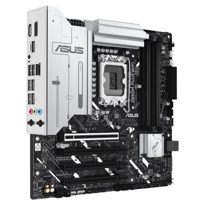 ASUS Z890M-Plus Wifi Placa Base para PC, Intel LGA 1851, DDR5, Wi-Fi 7 (802.11be), Factor de Forma micro ATX ASUS Z890M-Plus Wifi Placa Base para PC, Intel LGA 1851, DDR5, Wi-Fi 7 (802.11be), Factor de Forma micro ATX