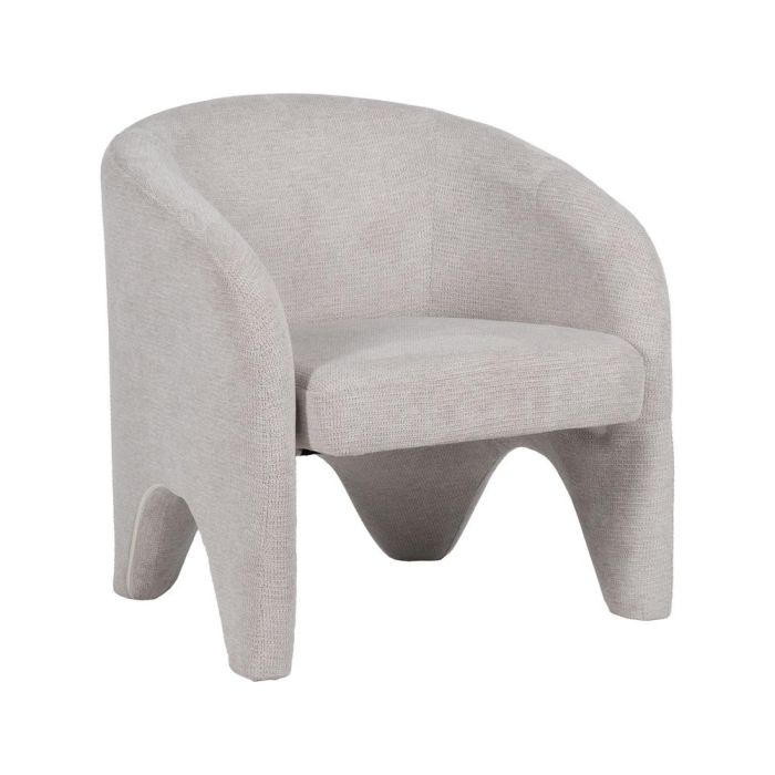 Sillón Beige Tejido Salón 74 X 73 X 75 cm