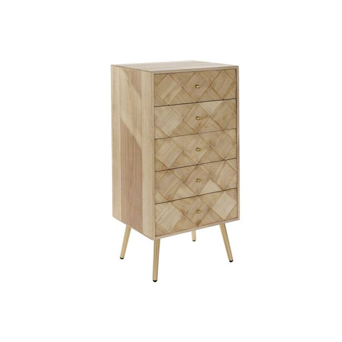 Cajonera Moderno DKD Home Decor Marron Claro 35 x 93 x 45 cm