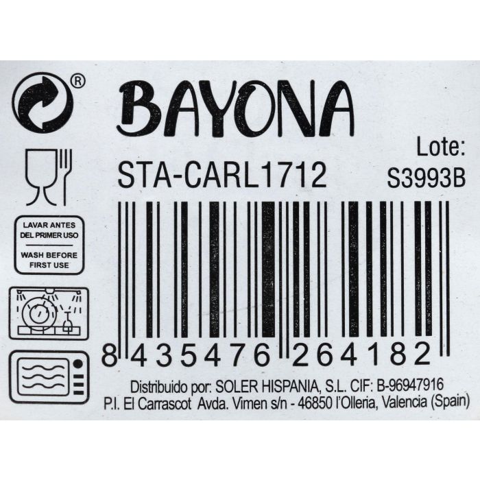 Inde Jumbo 450 cc "Bayona" Taza Ø11.8x8 cm (12 Unidades) 2 Inde Jumbo 450 cc "Bayona" Taza Ø11.8x8 cm (12 Unidades) 2