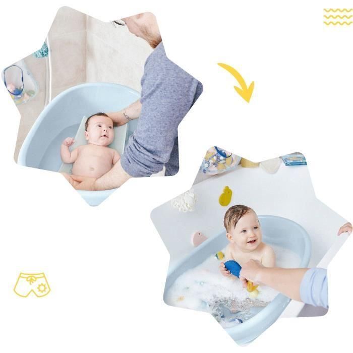Badabulle Bañera para Bebé diseño Ballenas, de Nacimiento a 24 Meses, Espaciosa, con Tapón de Drenaje, Compatible con Hamaca/Silla de Baño, Hecha en Europa 2 Badabulle Bañera para Bebé diseño Ballenas, de Nacimiento a 24 Meses, Espaciosa, con Tapón de Drenaje, Compatible con Hamaca/Silla de Baño, Hecha en Europa 2