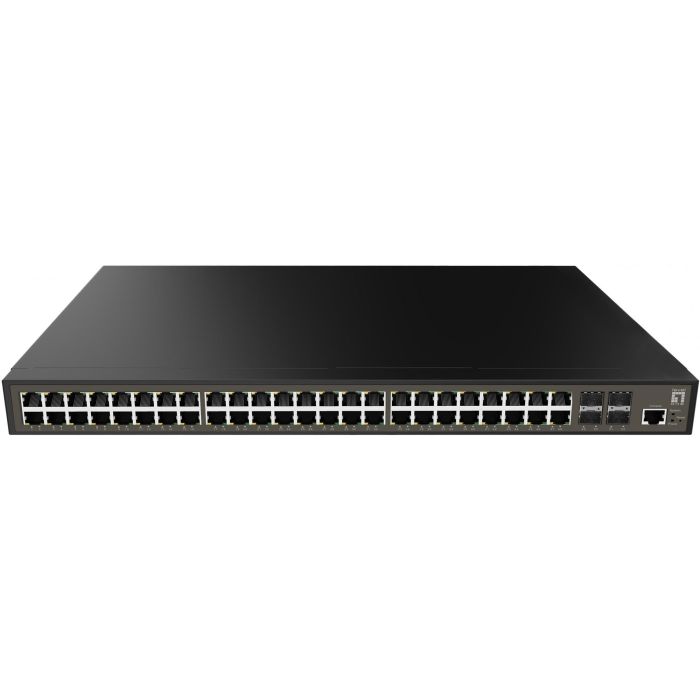Level One GEL-5271 Switch de Red 48 Puertos Gigabit Ethernet (GE) 4 Puertos SFP Gestionable 19"