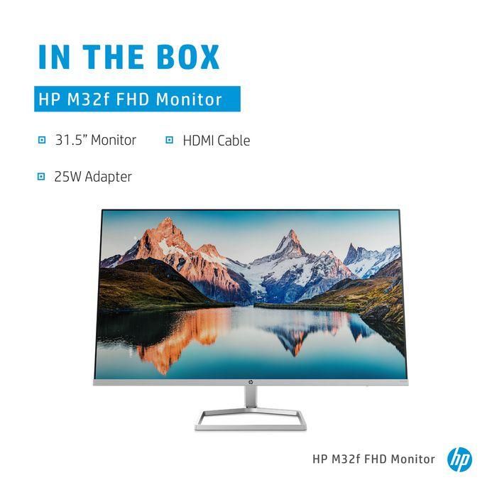 HP M32f Monitor FHD de Escritorio, Pantalla de Alta Definición para Confort Visual y Productividad, Diseño Moderno y Sostenible 9 HP M32f Monitor FHD de Escritorio, Pantalla de Alta Definición para Confort Visual y Productividad, Diseño Moderno y Sostenible 9
