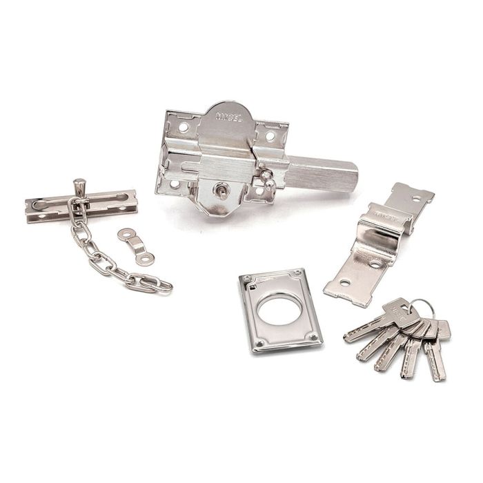 Cerrojo de seguridad Micel crr10 86b/50 Acero Níquel 50 mm Sobreponer 4