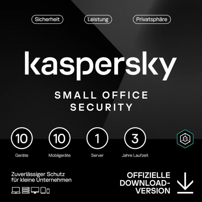 Kaspersky Small Office Security - 10 Usuarios, 3 Años - Licencia Digital ESD
