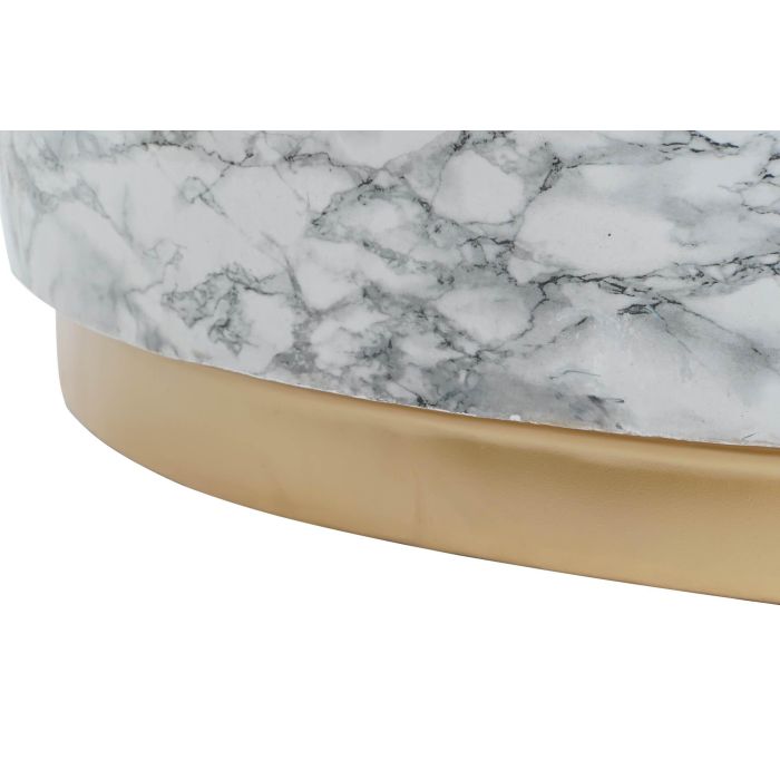 DKD Home Decor Mesa Centro Moderno Blanco Dorado 119 x 119 x 45 cm 4 DKD Home Decor Mesa Centro Moderno Blanco Dorado 119 x 119 x 45 cm 4