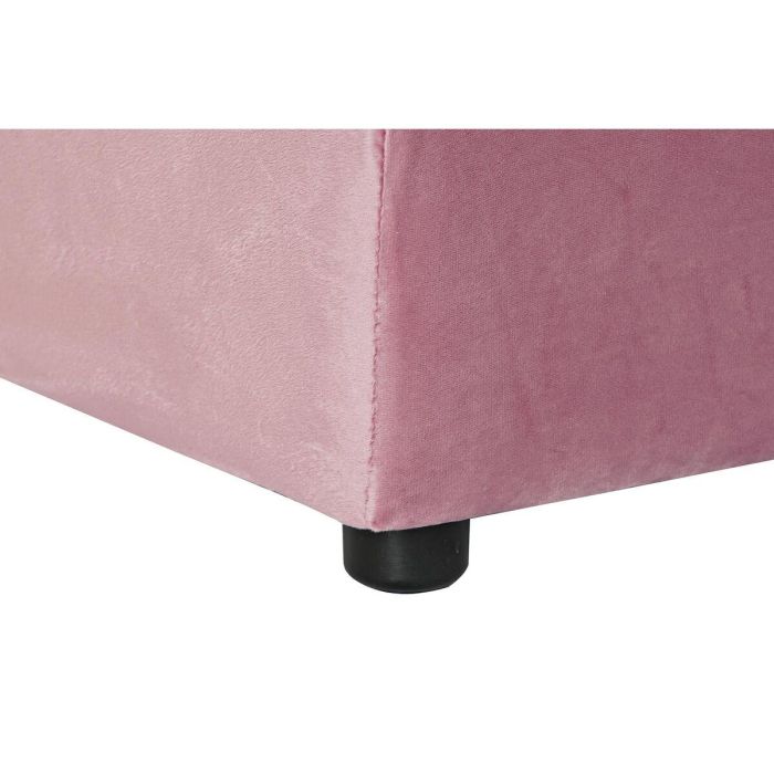 Reposapies Moderno DKD Home Decor Rosa 55 x 30 x 55 cm 1