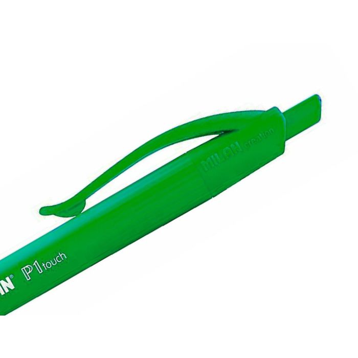 Boligrafo Milan P1 Retractil 1 mm Touch Verde 3