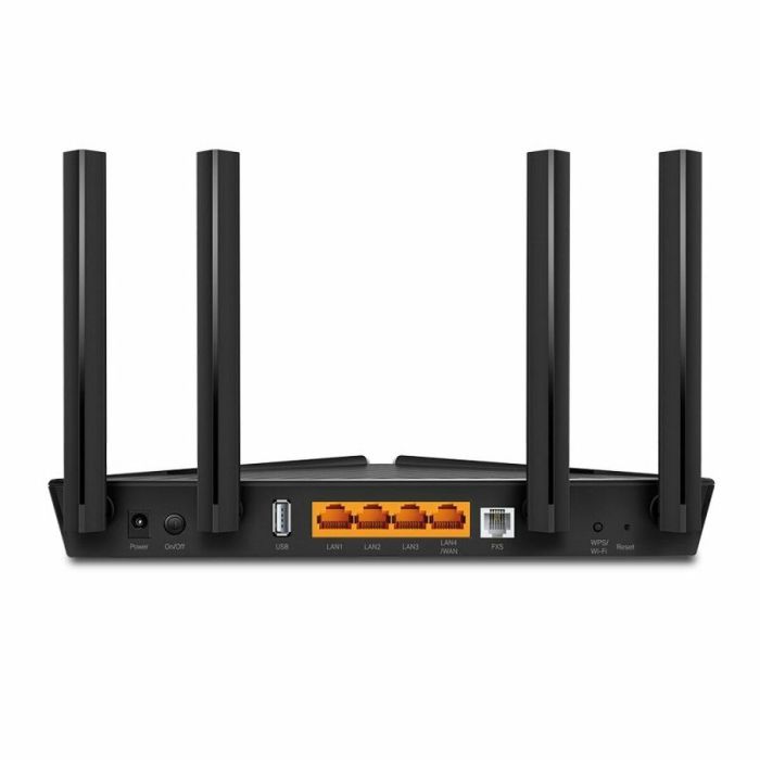 TP-Link XX230V Router de Sobremesa Inalámbrico Wi-Fi 6 (802.11ax) Doble Banda 1201Mbps Gigabit Ethernet 4 Puertos LAN USB Negro 1