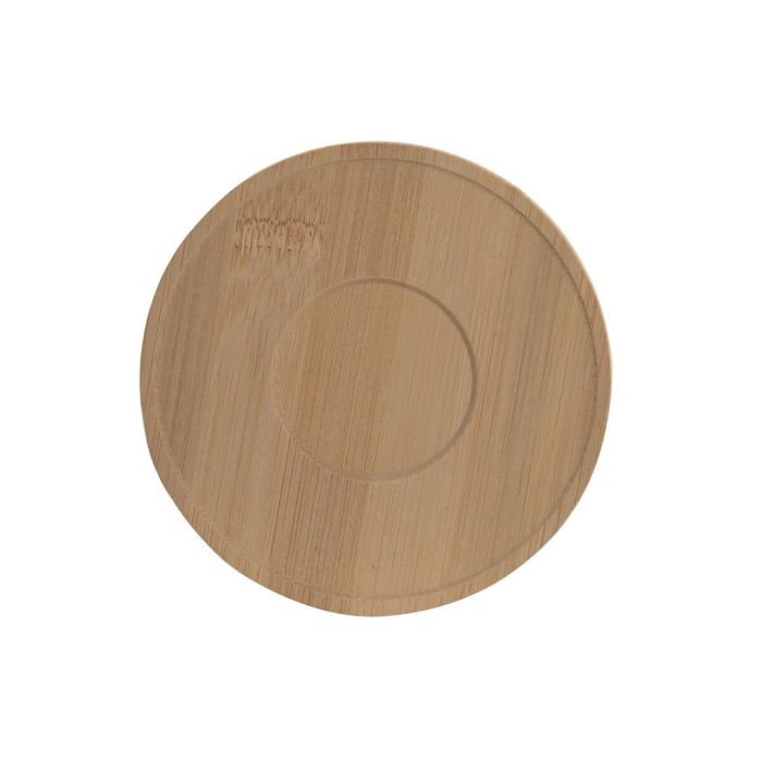 DKD Home Decor Tazas de Café Básicos de Porcelana y Bambú Blancas 90ml Set de 6 (6.4 x 5.2 x 8.8 cm) 1