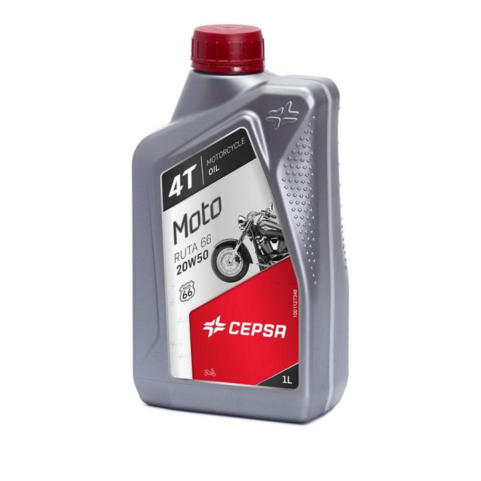 Lubricante moto - motocultor 1l. 4t ruta 66 20w50 cepsa