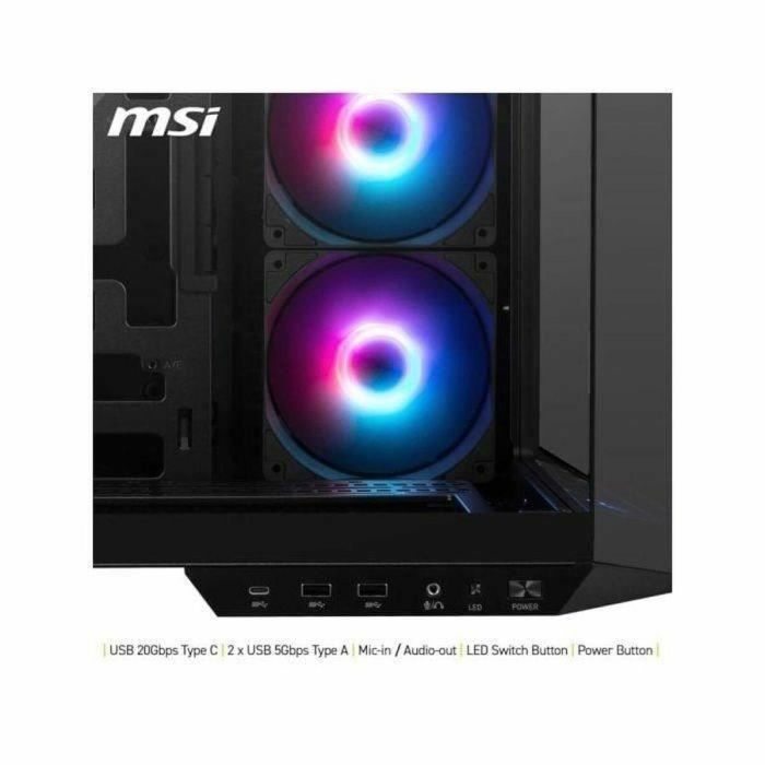 Caja Semitorre ATX MSI MAG PANO 100R PZ Negro 8 Caja Semitorre ATX MSI MAG PANO 100R PZ Negro 8