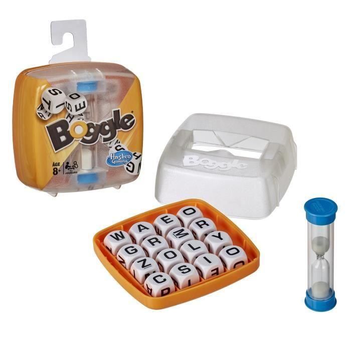 Hasbro Gaming BOGGLE - Famoso juego de letras para formar palabras con 16 cubos en juego simultáneo. Rápido y para todas las edades. 2 Hasbro Gaming BOGGLE - Famoso juego de letras para formar palabras con 16 cubos en juego simultáneo. Rápido y para todas las edades. 2