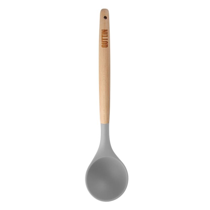 Quttin Cucharon de Cocina con Mango de Madera y Tacto Suave - Largo 31,5 cm (18 Unidades) 1 Quttin Cucharon de Cocina con Mango de Madera y Tacto Suave - Largo 31,5 cm (18 Unidades) 1