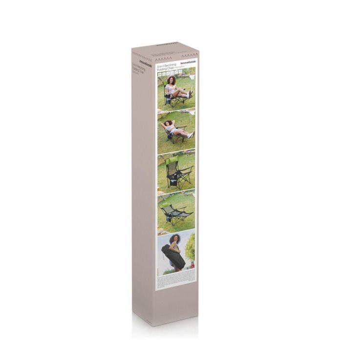 Silla Tumbona Plegable de Camping Kampfort InnovaGoods 8 Silla Tumbona Plegable de Camping Kampfort InnovaGoods 8