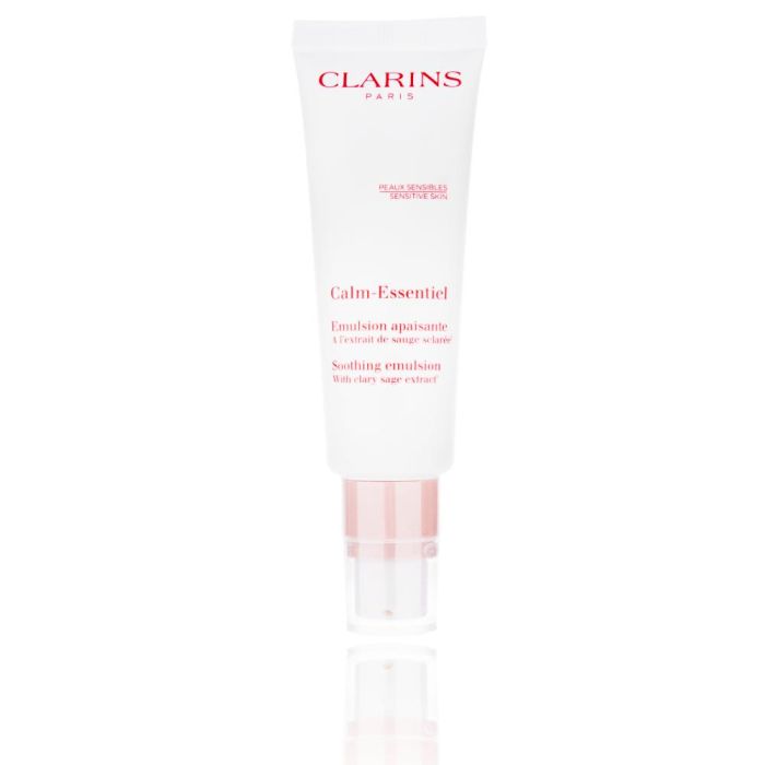 Clarins V3667A Calm Essentiel Emulsión Facial Calmante para Pieles Sensibles | Hidratante y Protectora | 96% Natural 50ml