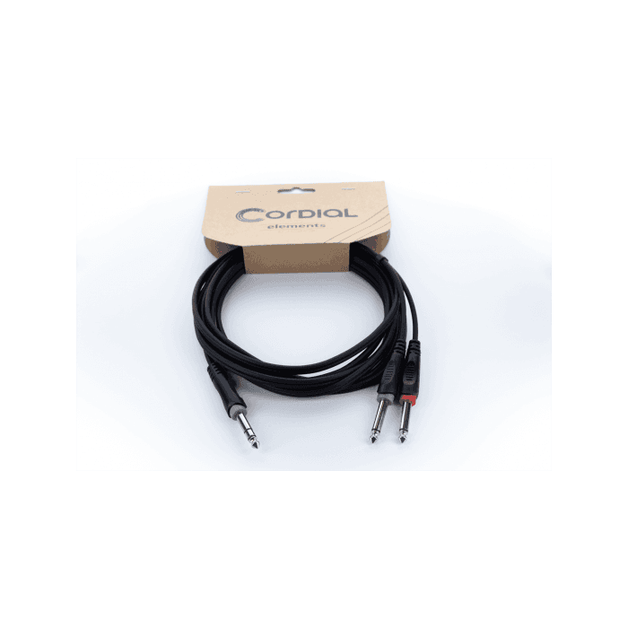 Cable Y Jack Estéreo Macho / 2 Jacks Mono Macho 3 M 2 Cable Y Jack Estéreo Macho / 2 Jacks Mono Macho 3 M 2
