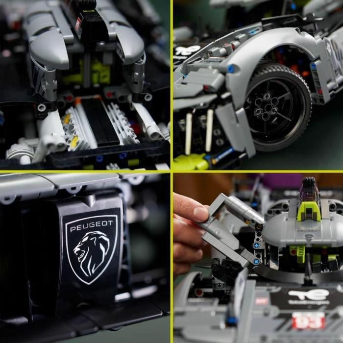 LEGO 42156 Technic Peugeot 9x8 24h Le Mans Hybrid HyperCar, Coche de Carreras Modelo 1 LEGO 42156 Technic Peugeot 9x8 24h Le Mans Hybrid HyperCar, Coche de Carreras Modelo 1