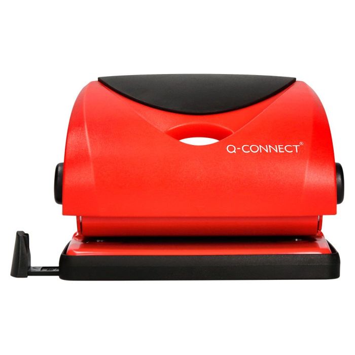 Taladrador Q-Connect Kf02156 Rojo Abertura 2 mm Capacidad 20 Hojas 1