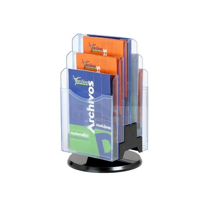 Soporte Vertical Giratorio De 6 Bandejas Archiplay Cristal