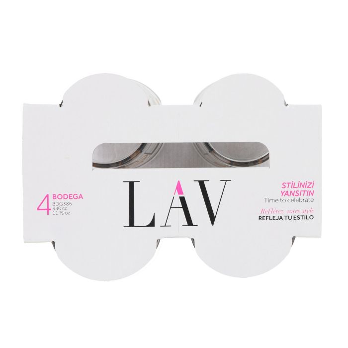 Set de 4 Vasos Pinta 340 cc Abstracto LAV (6 Cajas) 3 Set de 4 Vasos Pinta 340 cc Abstracto LAV (6 Cajas) 3