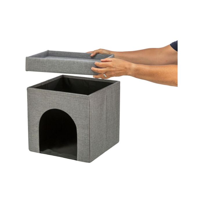 Cueva para gato Trixie Kimy Gris claro 76 x 72 x 37 cm 2