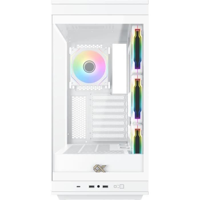 Caja PC - XIGMATEK - META Arctic - Semitorre - E-ATX - Cristal templado - ARGB - Blanco 3