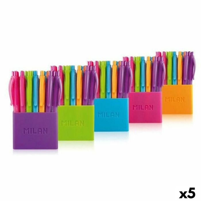 Set de Bolígrafos Milan P1 Touch Multicolor 1 mm (5 Unidades) Set de Bolígrafos Milan P1 Touch Multicolor 1 mm (5 Unidades)