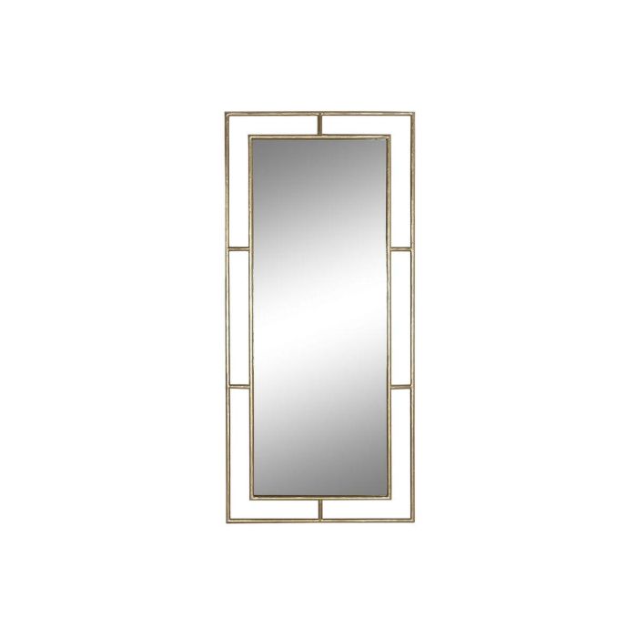 DKD Home Decor Espejo Moderno Dorado de Hierro y Cristal, 4mm, 208 cm Alto x 96 cm Ancho x 5 cm Profundo, superficie de espejo 71x182 cm DKD Home Decor Espejo Moderno Dorado de Hierro y Cristal, 4mm, 208 cm Alto x 96 cm Ancho x 5 cm Profundo, superficie de espejo 71x182 cm