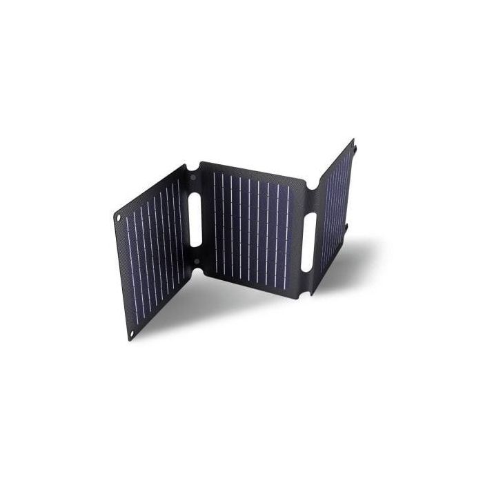Trust Zuny 25238 Panel Solar Portátil 20W | Carga Rápida 15W con 1x USB-C y 1x USB-A para Móviles, Tablets y Baterías 3