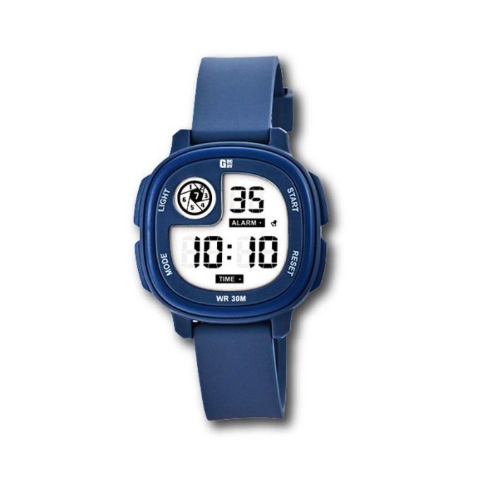 G&B TIME Reloj LCD Cadete Cuadrado Curvo con Luz LED Blanca, Referencia: c/e