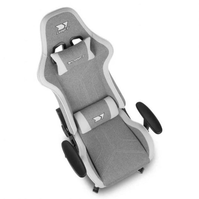 DRIFT DR90 PRO Silla Gamer para PC o Escritorio, Asiento Acolchado, Reposabrazos 2D, Respaldo Reclinable, Gris con Blanco 6 DRIFT DR90 PRO Silla Gamer para PC o Escritorio, Asiento Acolchado, Reposabrazos 2D, Respaldo Reclinable, Gris con Blanco 6