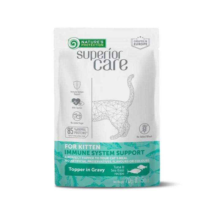 Nature's Protection Sc Topper Kitten Inmune S. Atun Y Lubina 24x70 gr