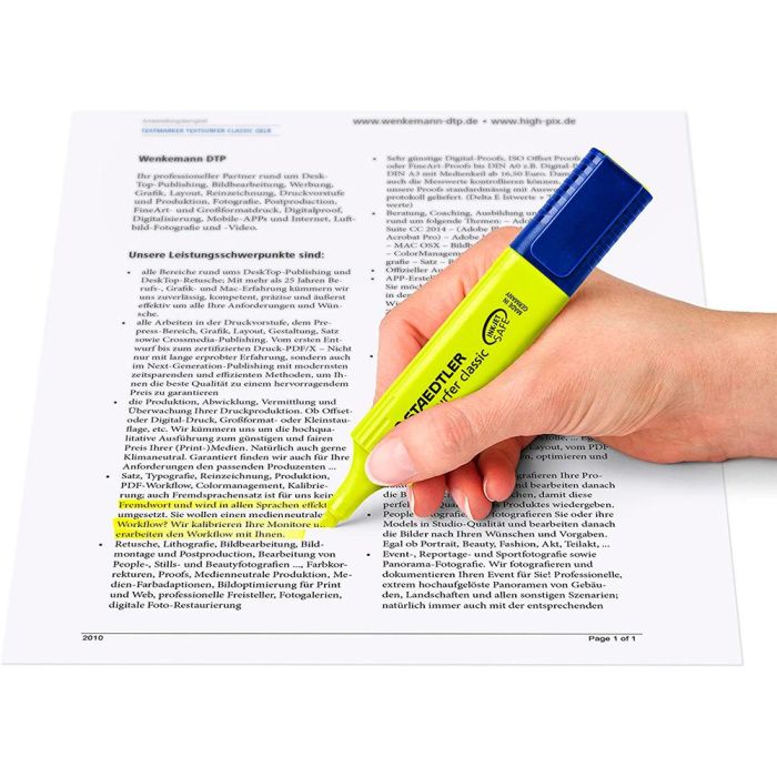 Rotulador Staedtler Textsurfer Classic 364 Fluorescente Amarillo 10 unidades 5