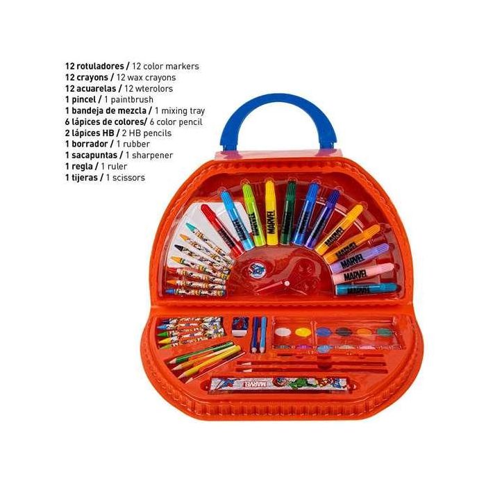 Cerdá Set Papelería Coloreable 50 Piezas Marvel 5