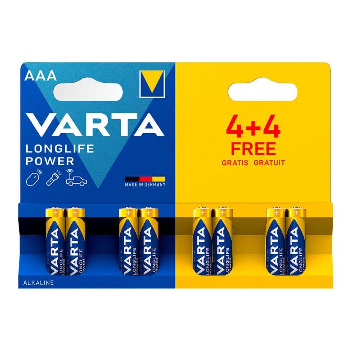 Pila Alcalina Varta CD4BKKD13-P AAA 1,5V High Energy (8 pcs) 0 Pila Alcalina Varta CD4BKKD13-P AAA 1,5V High Energy (8 pcs) 0