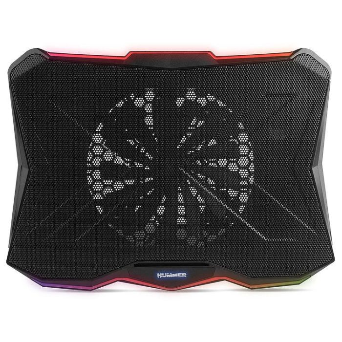 Nox NXHUMMERPROSTAND Soporte Refrigerante Hummer PRO Stand para Portátiles 17.3", RGB, Ventilador 170mm, 7 Posiciones, 2 USB Nox NXHUMMERPROSTAND Soporte Refrigerante Hummer PRO Stand para Portátiles 17.3", RGB, Ventilador 170mm, 7 Posiciones, 2 USB