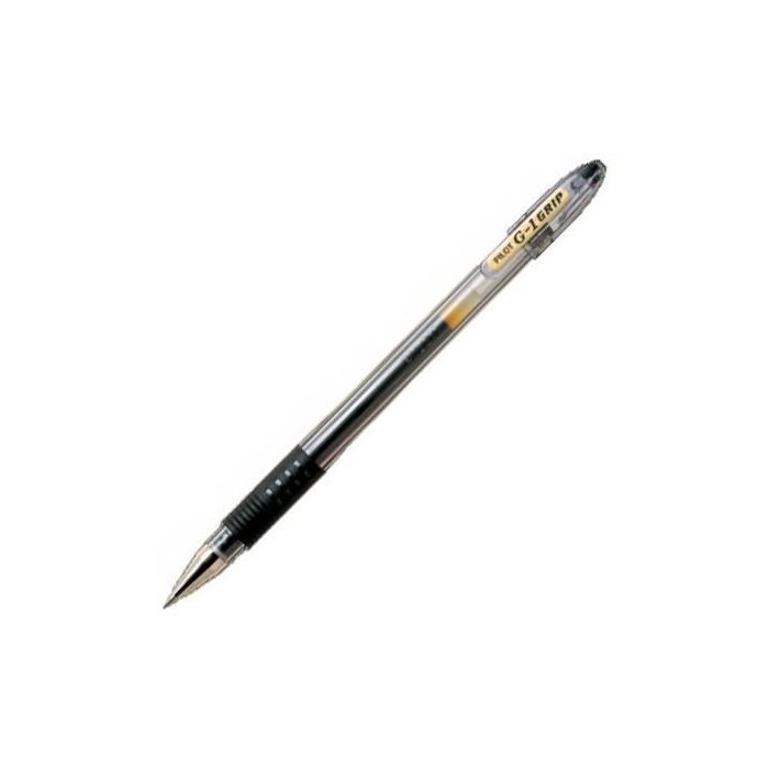 Pilot Roller Tinta de Gel G-1 grip Negro 0.7 mm (12 Unidades) (12 Unidades)