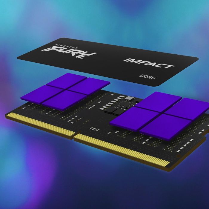 Kingston FURY Impact 8GB DDR5 4800MT/s CL38 SODIMM para Portátil 2 Kingston FURY Impact 8GB DDR5 4800MT/s CL38 SODIMM para Portátil 2