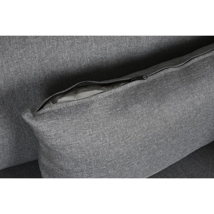 Sofá Chaise Longue DKD Home Decor Gris Metal Moderno 276 x 152,5 x 84 cm 5 Sofá Chaise Longue DKD Home Decor Gris Metal Moderno 276 x 152,5 x 84 cm 5