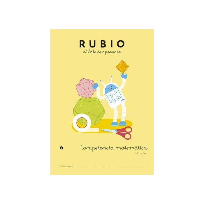 Rubio Cuaderno Competencia Matemática 6º Primaria A4