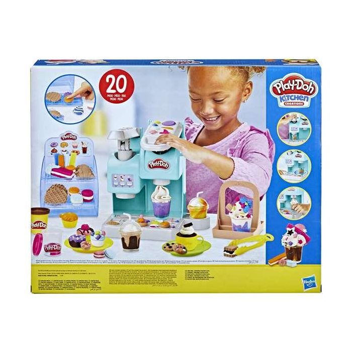 Hasbro F5836 Play-Doh Super Cafetería de Juguete con 8 botes plastilina y 20 accesorios para crear bebidas y postres, Edad +3 años 6 Hasbro F5836 Play-Doh Super Cafetería de Juguete con 8 botes plastilina y 20 accesorios para crear bebidas y postres, Edad +3 años 6