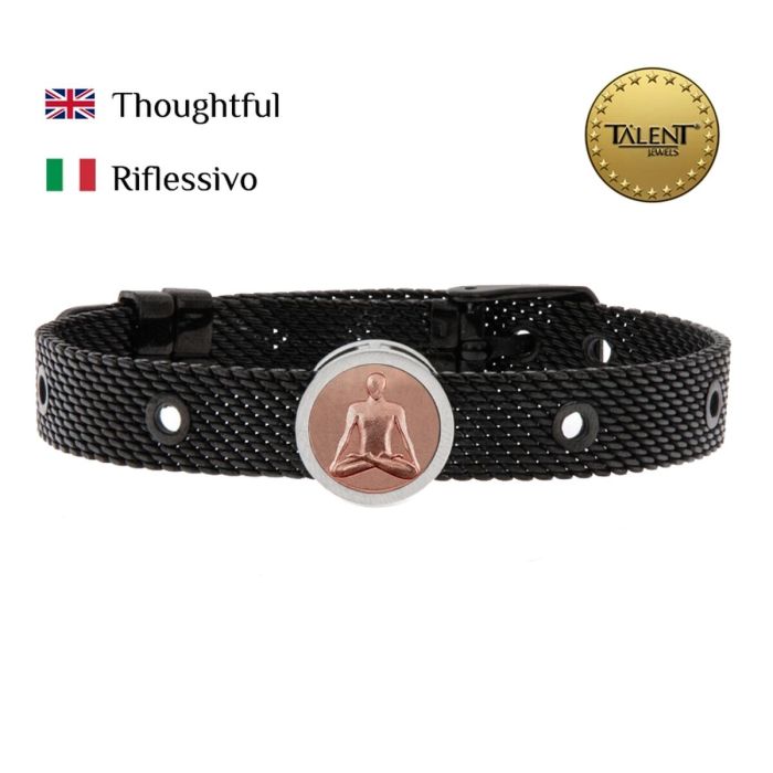 Pulsera Unisex Thoughtful Talent Jewels TJA-5-10-02-2-235 Negro 1 Pulsera Unisex Thoughtful Talent Jewels TJA-5-10-02-2-235 Negro 1