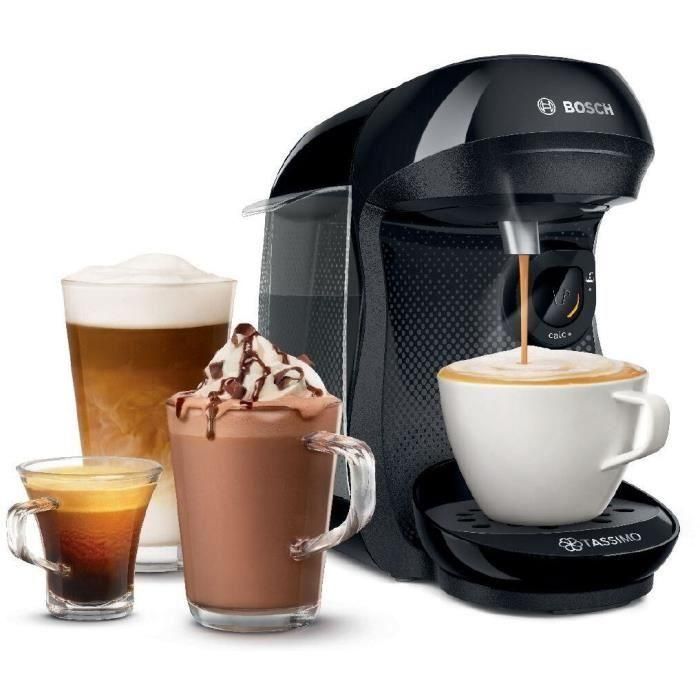 Pack Tassimo - 1 cafetera Happy negra + 3 paquetes de discos T - BOSCH - TAS102EC3 4 Pack Tassimo - 1 cafetera Happy negra + 3 paquetes de discos T - BOSCH - TAS102EC3 4