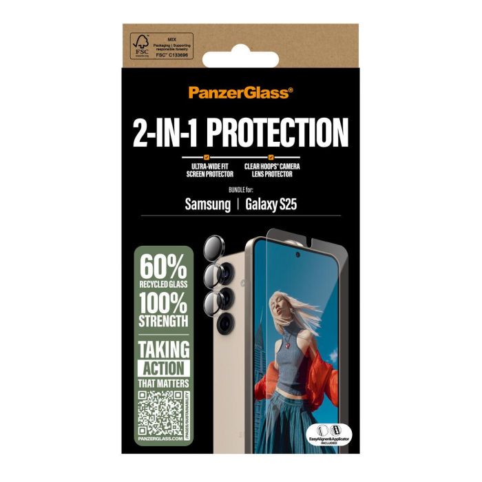 Protector de Pantalla para Móvil PanzerGlass Samsung S25 1