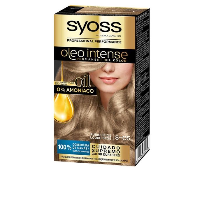 Syoss OLEO INTENSE Tinte Sin Amoniaco #8.05 Rubio Beige 5 pz Syoss OLEO INTENSE Tinte Sin Amoniaco #8.05 Rubio Beige 5 pz