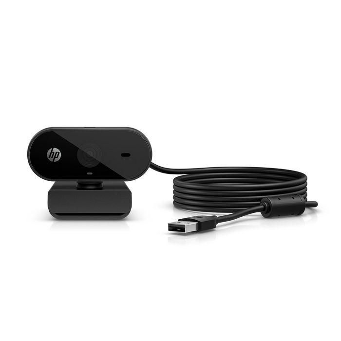 HP 53X26AA Webcam 320 Full HD 1080p con Micrófono Integrado, Gran Angular 66º, Cubierta de Privacidad, Rotación 360º, Works With Chromebook 23