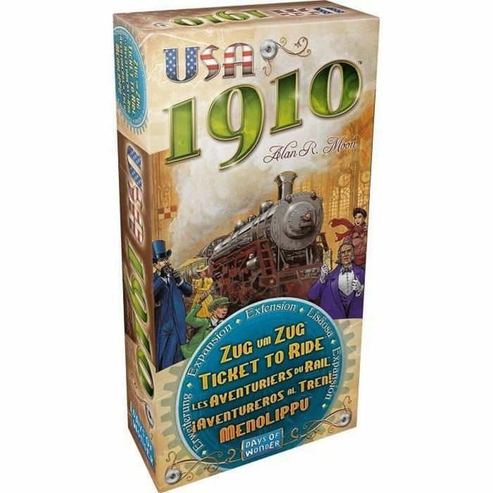 ASMODEE - Los aventureros del ferrocarril - Extensión. Estados Unidos 1910 - Juego de mesa - A partir de 8 años