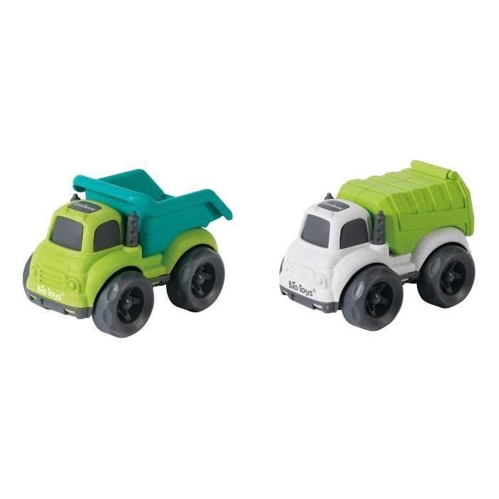Paquete de 2 camiones en fibras de trigo, reciclables y biodegradables 2 Paquete de 2 camiones en fibras de trigo, reciclables y biodegradables 2